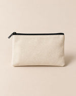 Trousse Sylys, trousse plate en coton écru